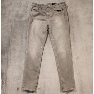 AG Jeans Womens Size 28R The Stevie Ankle Gray Slim Straight Ankle